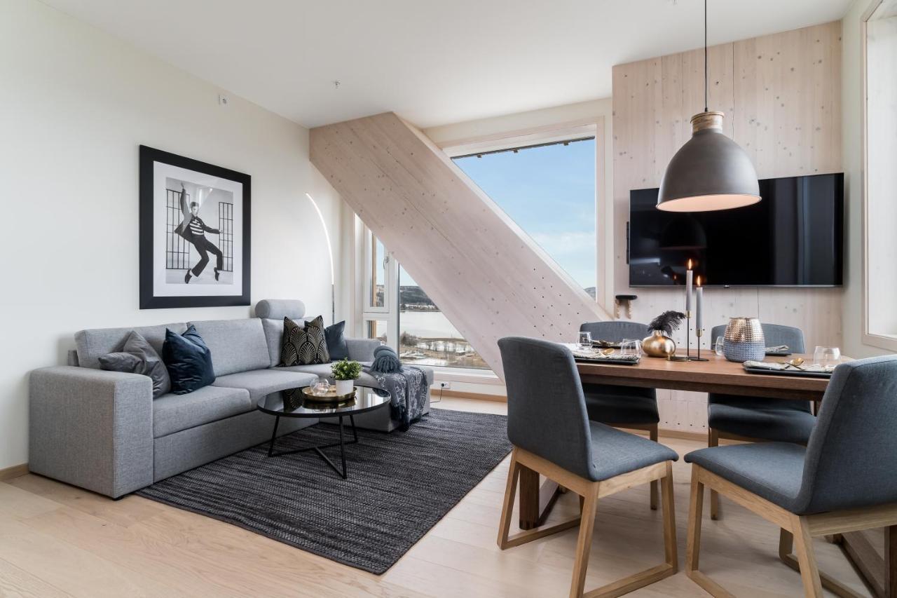 Mjos Tower Apartment - Lovely City View Sjusjøen 外观 照片