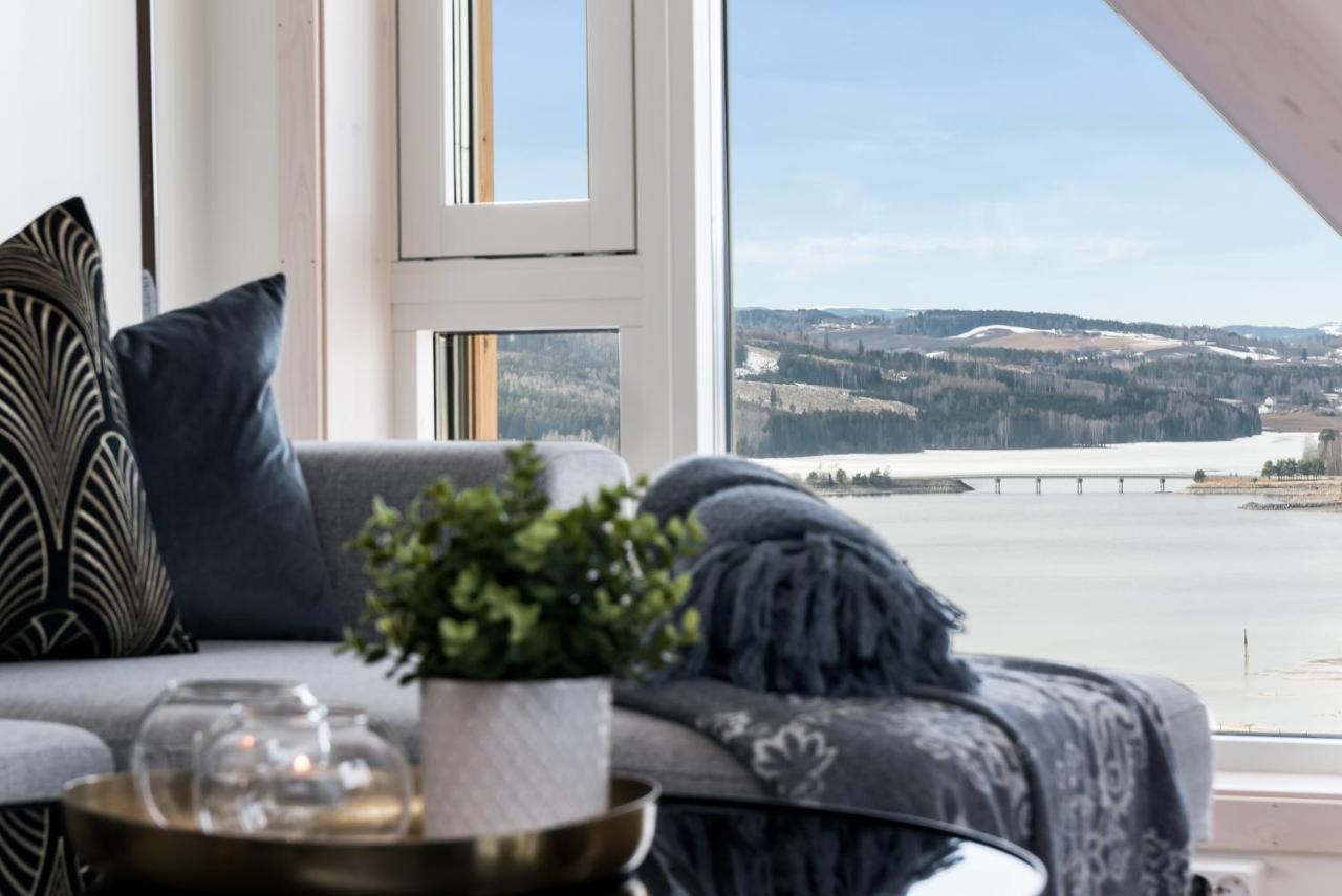 Mjos Tower Apartment - Lovely City View Sjusjøen 外观 照片