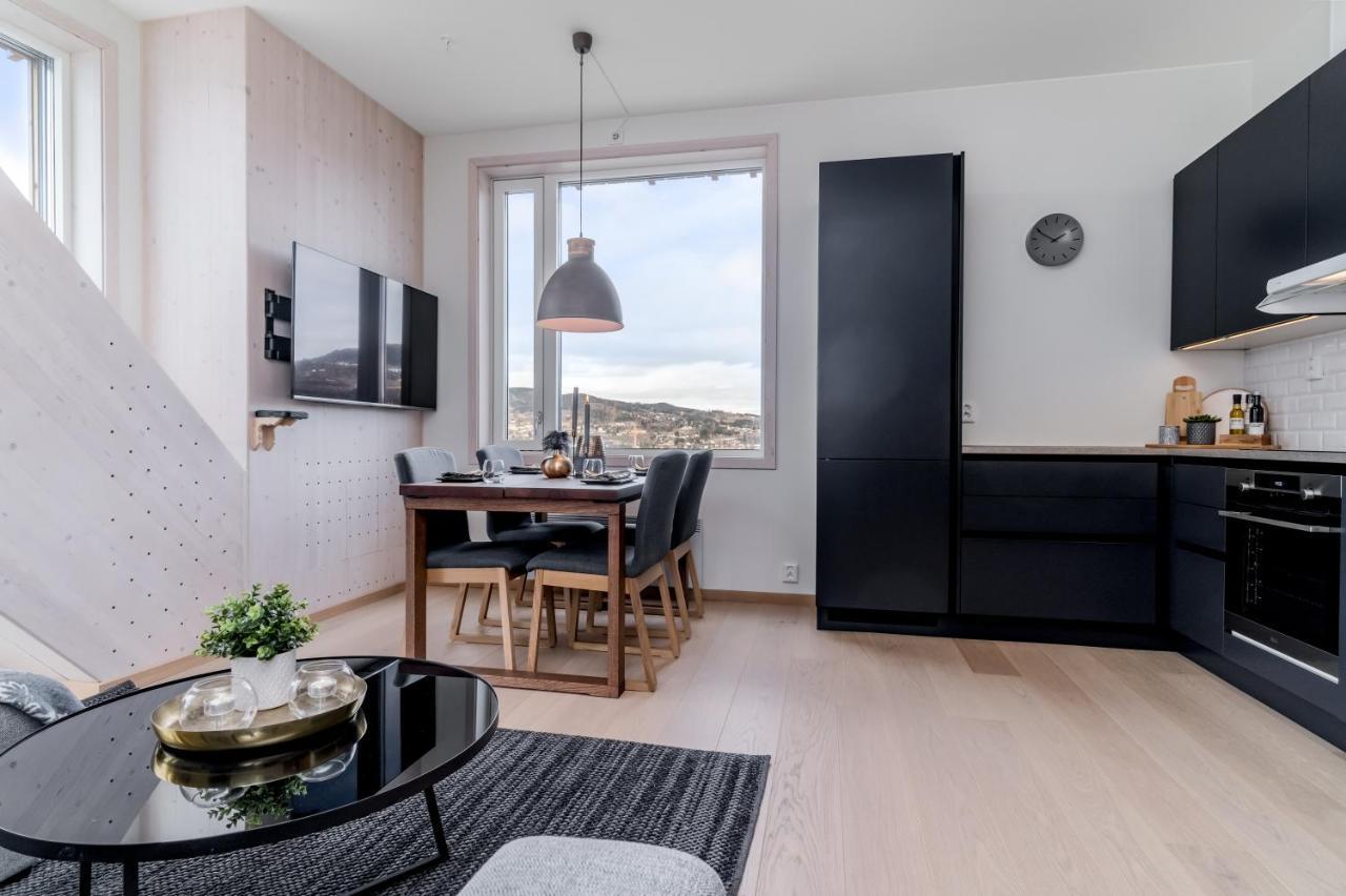 Mjos Tower Apartment - Lovely City View Sjusjøen 外观 照片